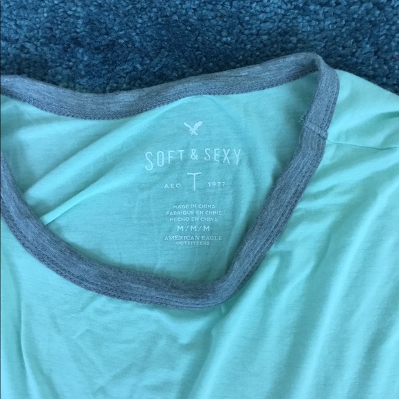 Crop Baseball tee, soft & sexy American eagle line - Picture 2 of 2